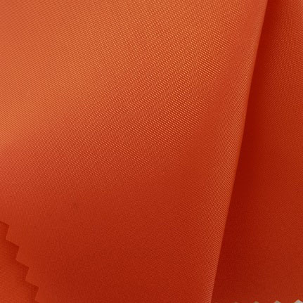 rpet 75d 210t taffeta 70gsm polyester fabric in tangerine color China supplier