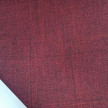 300Dx600D melange oxford fabric in burgundy color recycled fabric for bags